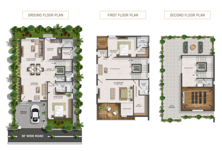 Villas Floors Plans 1